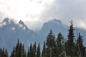 The view across from Mt. Rainier from the Visitor's Center